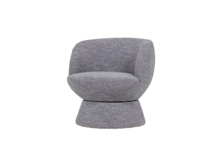 Fauteuil pivotant gris mélangé Shuffle