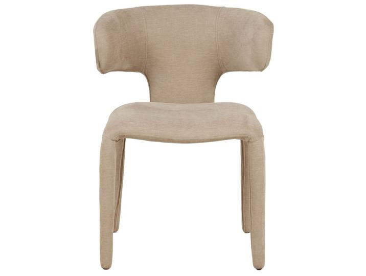 Chaise en polyester beige