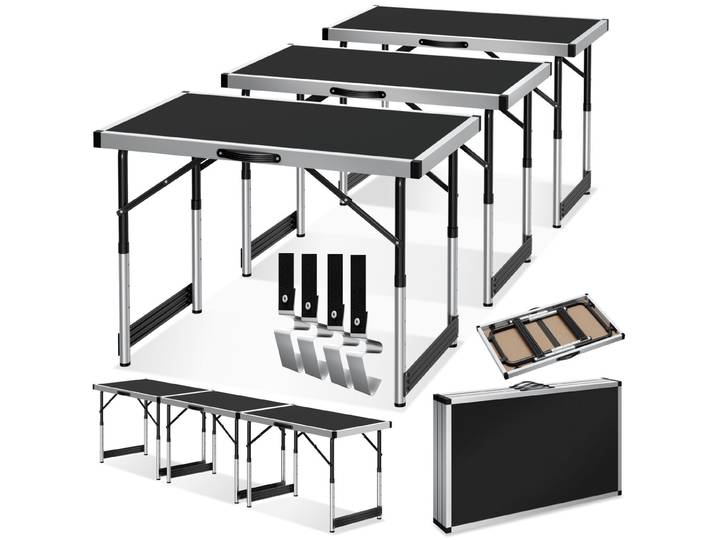 3 tables à tapisser - noir