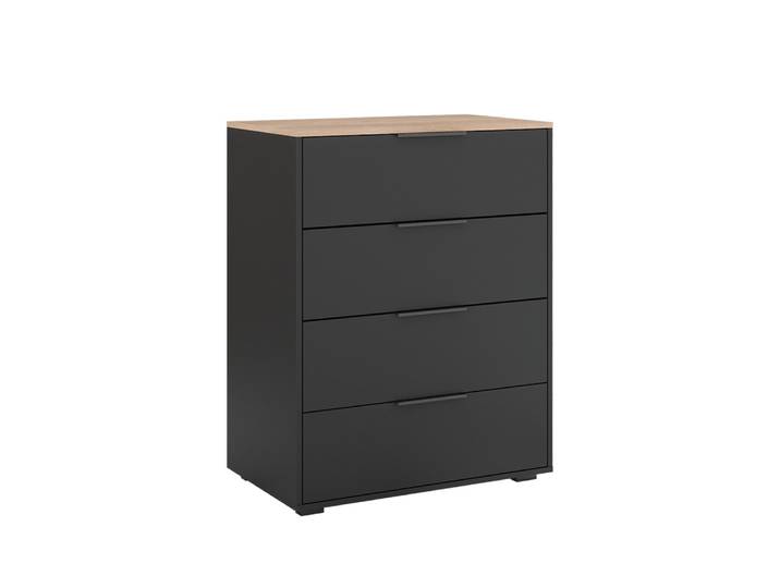 Sideboard avec 4 tiroirs anthracite/sonoma 80x101.9cm