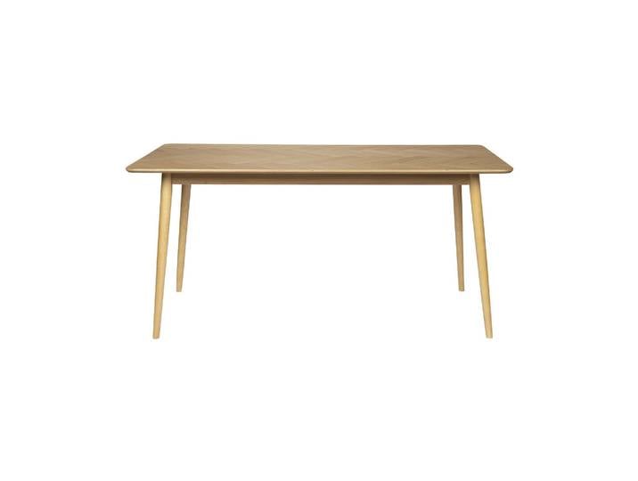 Table de repas en bois beige, rectangulaire, 6 places - White Lab