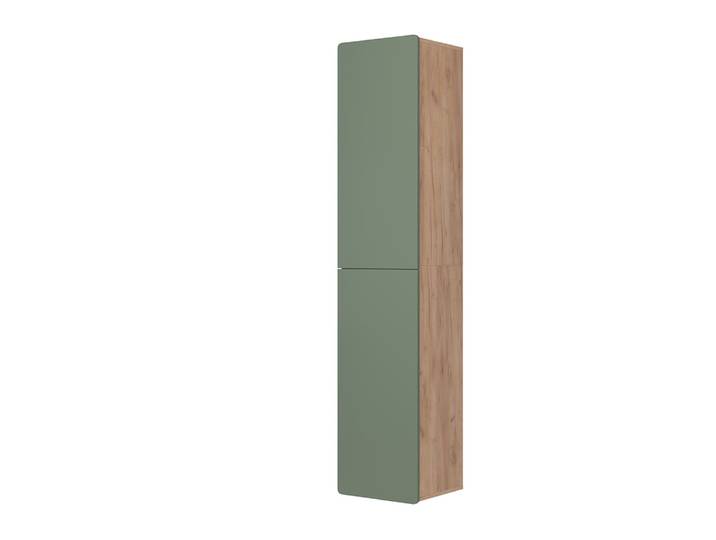 Armoire de salle de bain Verte/Chêne doré 36,6x171,6 cm