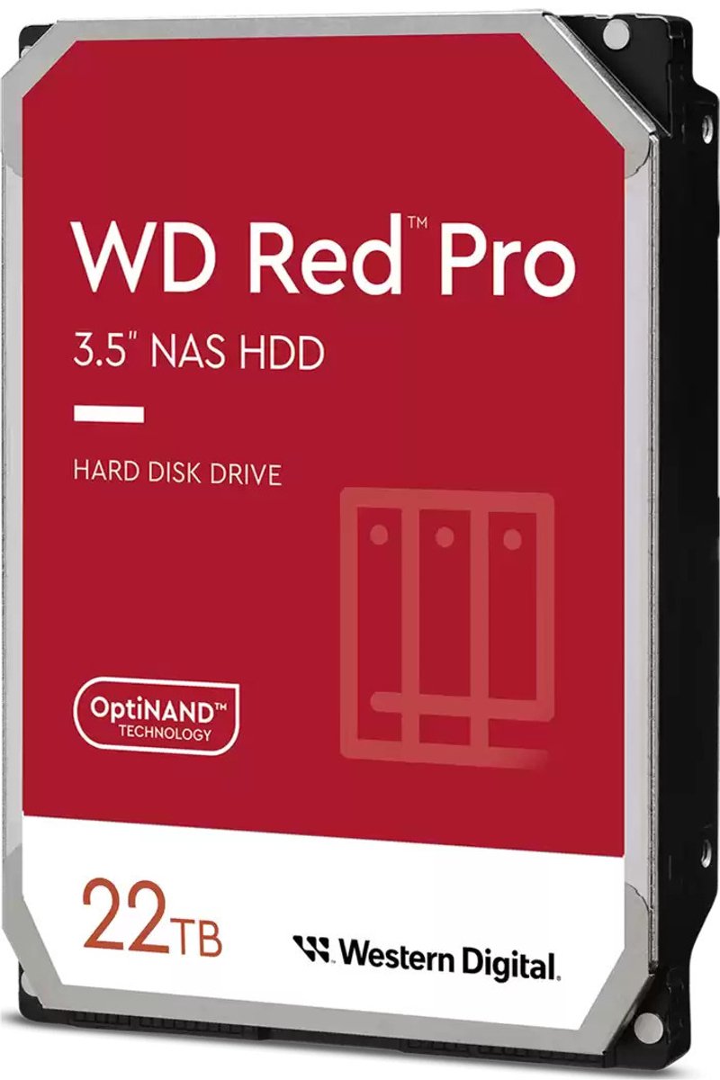 WD Red Pro - 22TB - Harddisk - WD221KFGX - SATA-600 - 3.5"