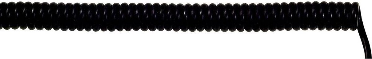 LAPP 73220265 Spiralkabel UNITRONIC® SPIRAL 100 mm / 400 mm 7 x 0.25 mm² Schwarz 1 St.