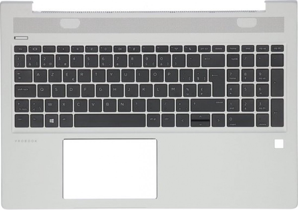 HP L45091-A41 Laptop Gehäuse-Unterteil + Tastatur Silber, Schwarz 1 St.