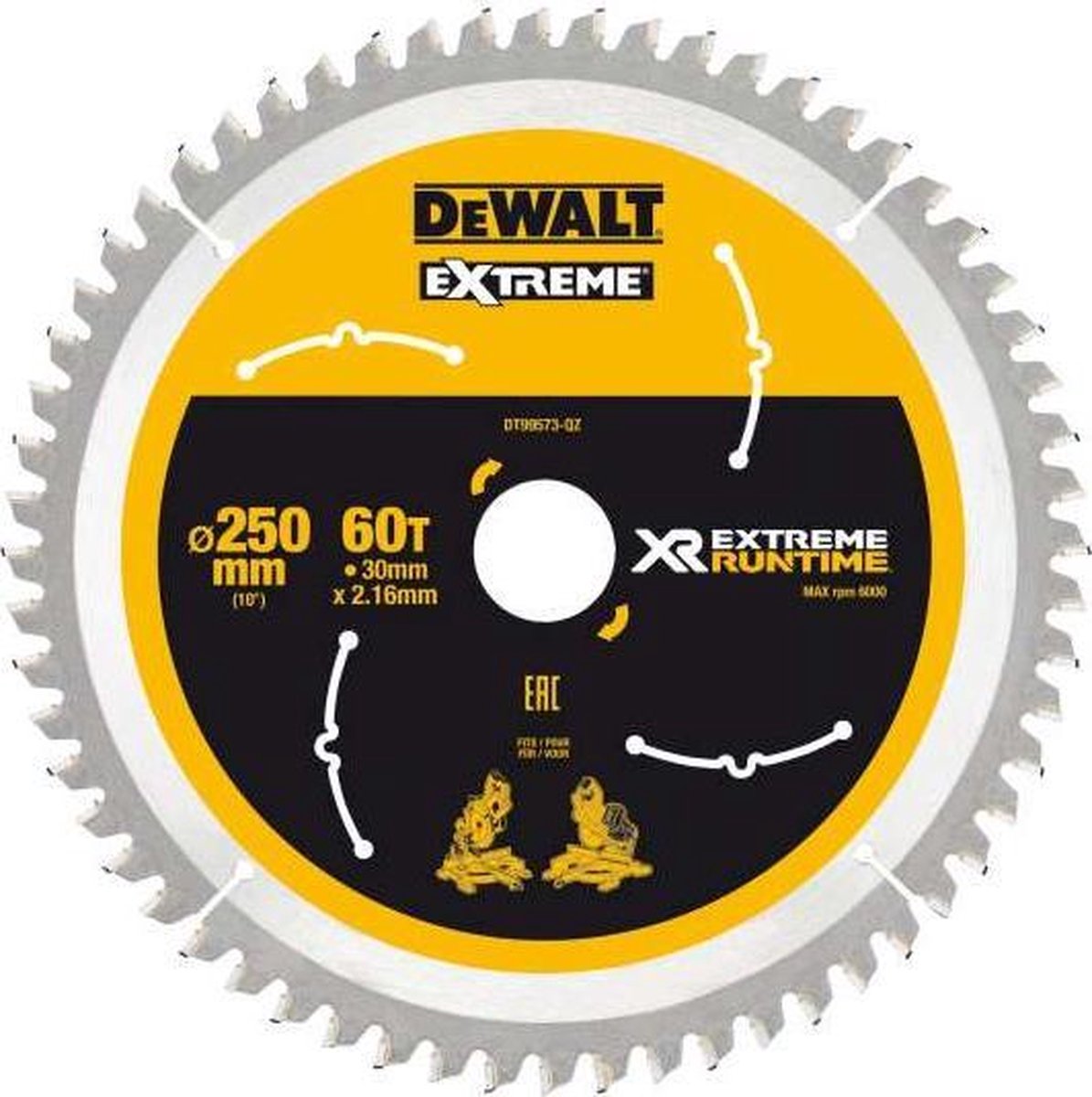 DEWALT DT99573-QZ Kreissägeblatt 250 x 30 x 2.16 mm 1 St.