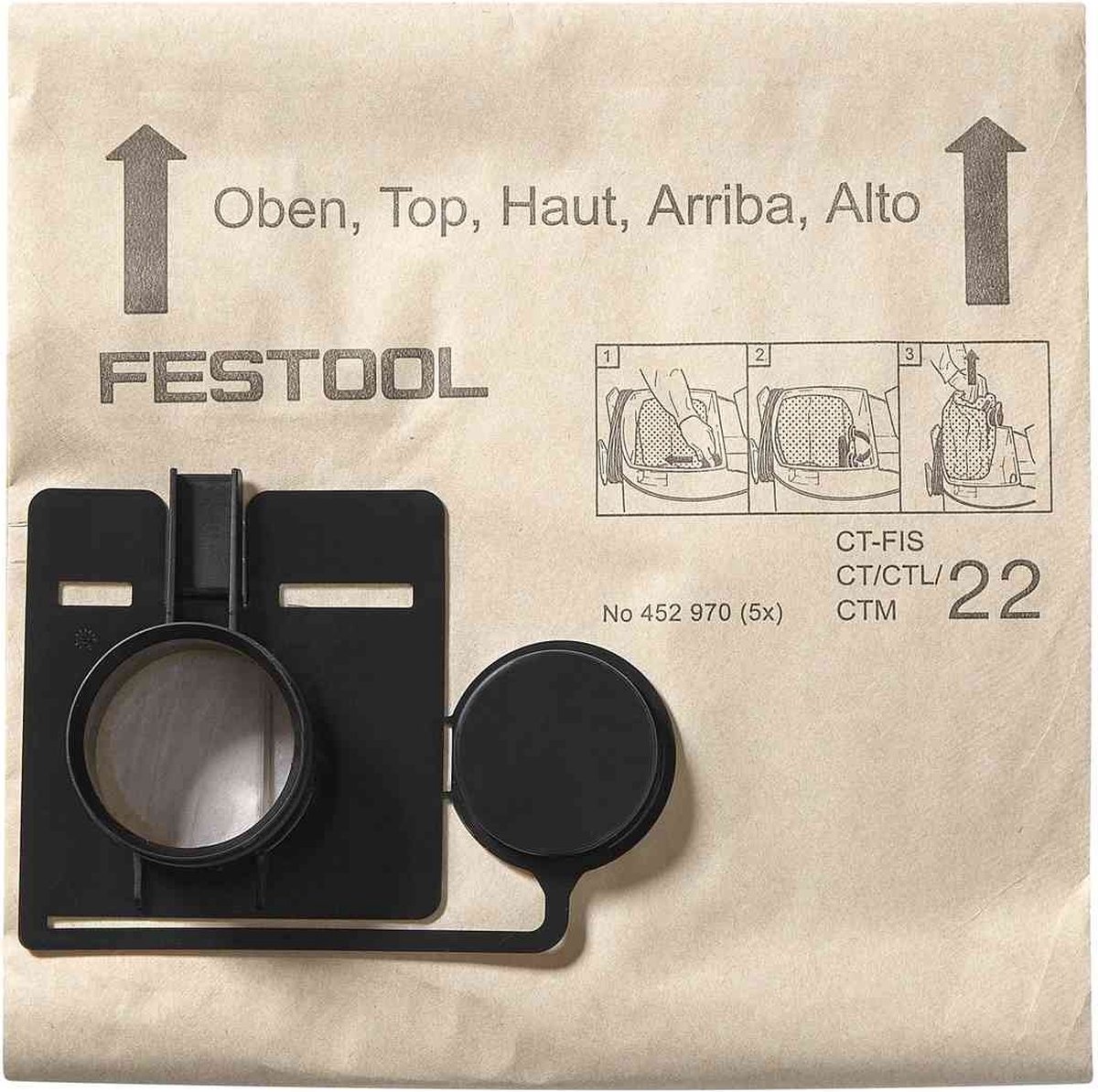 Festool 452970 Filtersack 5 St.