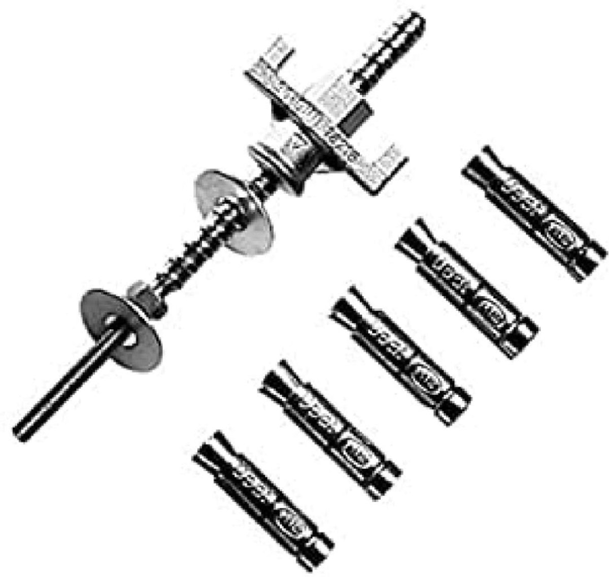 Bosch Accessories 2608002000 Befestigungs-Set Beton, 27-teilig, 16 mm