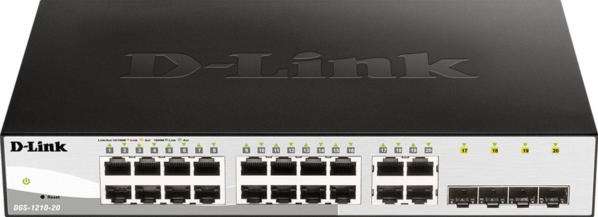 D-Link DGS-1210-20 DGS-1210-20 Netzwerk Switch 20 Port 1 GBit/s