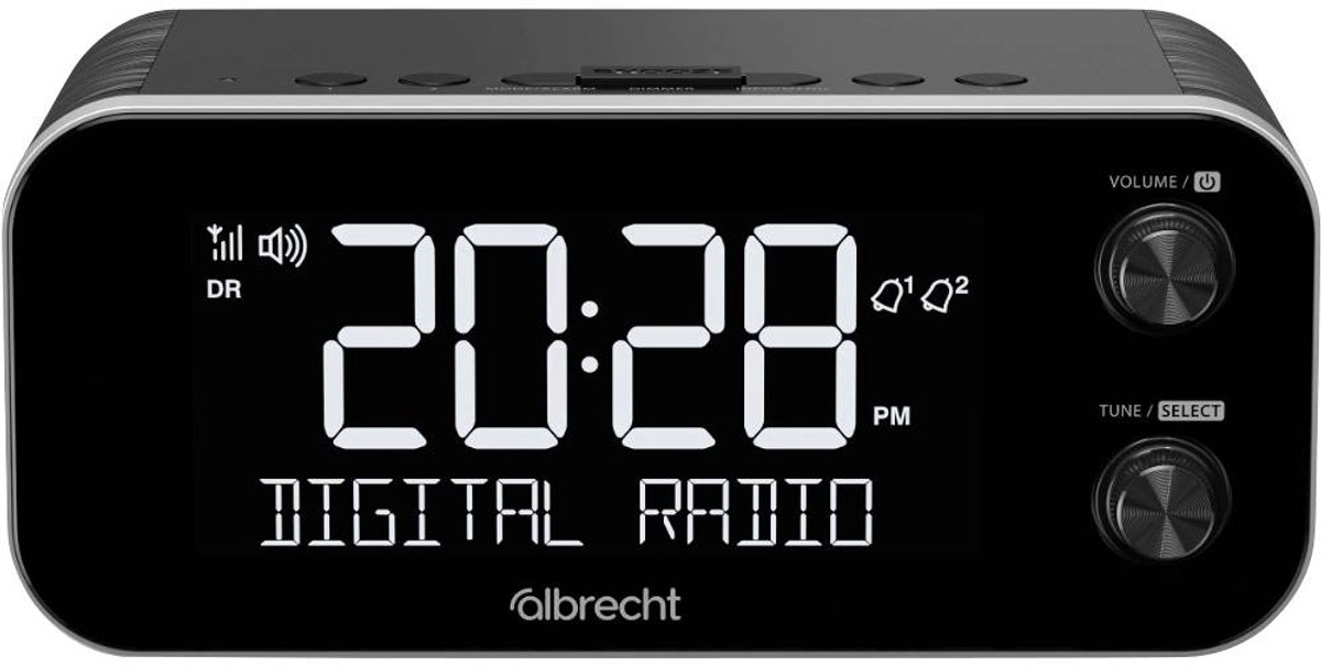 Albrecht DR 455 Radiowecker DAB+, UKW Weckfunktion Schwarz