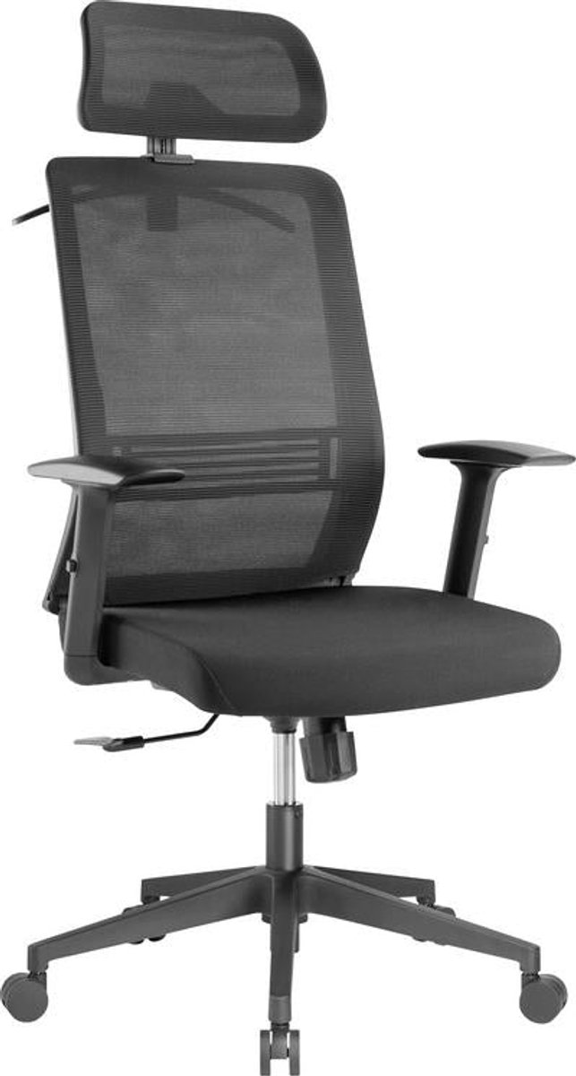 SpeaKa Professional Bürodrehstuhl SP-MOC-001 Schwarz SP-13497412 1 St.