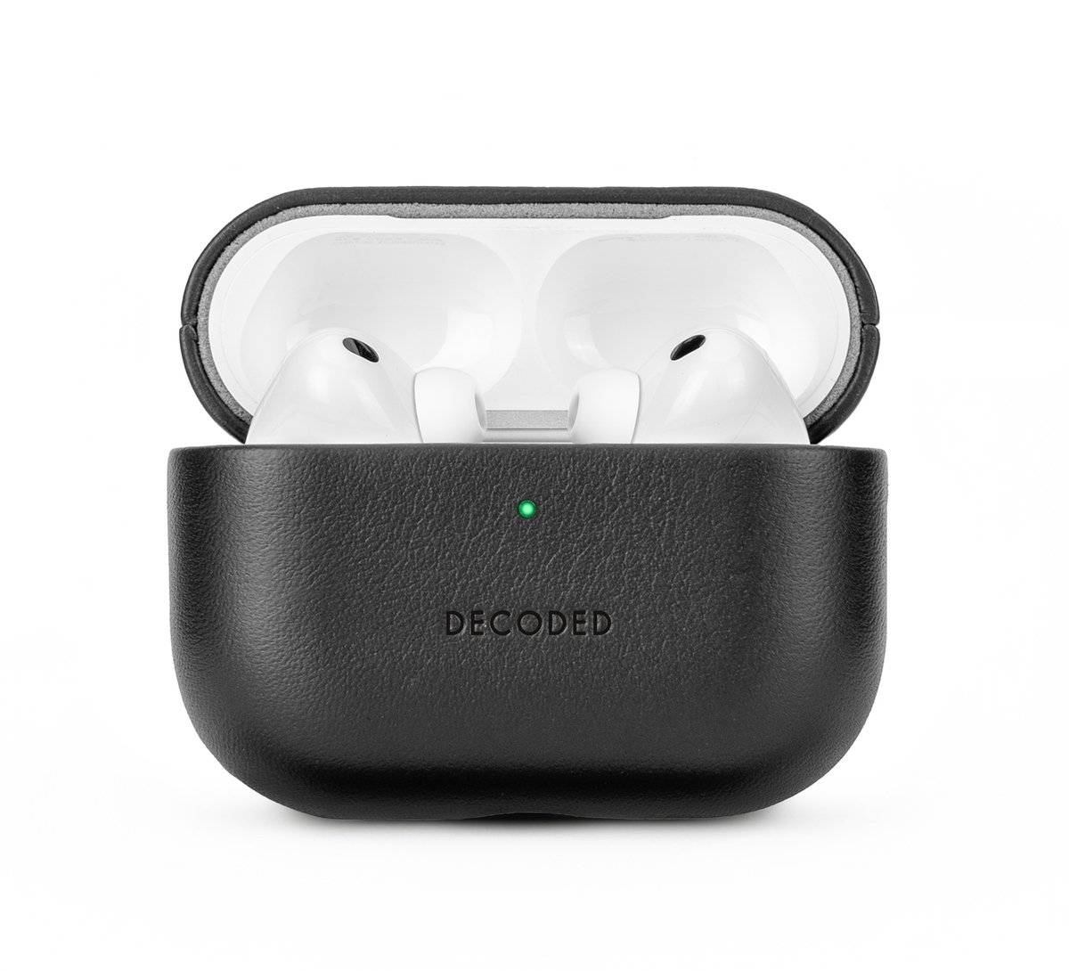 Decoded Decoded Leather AirCase Pro for AirPods Schutzhülle für Ladecase Schwarz