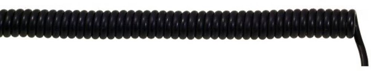 LAPP 73220223 Spiralkabel UNITRONIC® SPIRAL 400 mm / 1600 mm 6 x 0.14 mm² Schwarz 1 St.