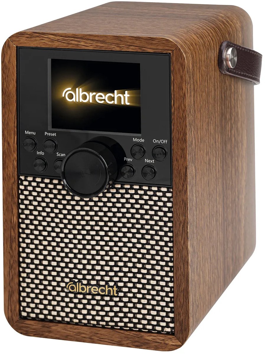Albrecht DR 710 Akku-Radio DAB+, DAB, FM Bluetooth® Holz