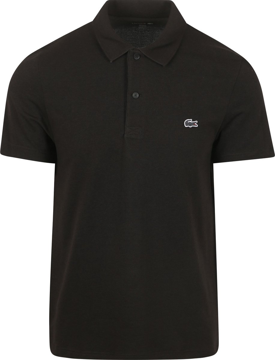 Pólo Lacoste Regular Fit algodão Preto