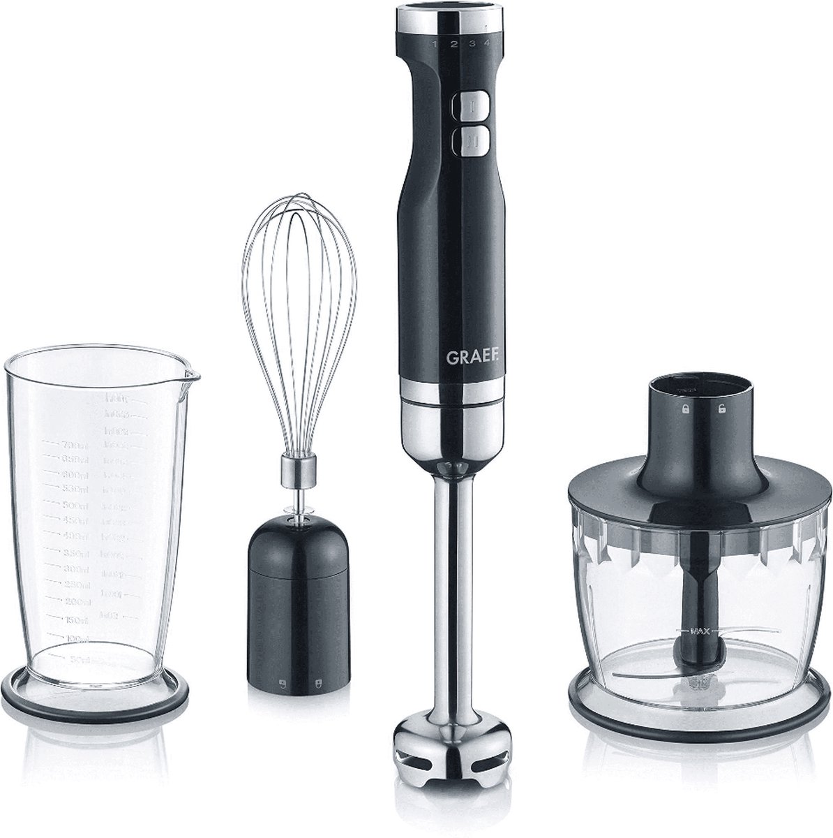 Graef Stabmixer Schwarz, Silber