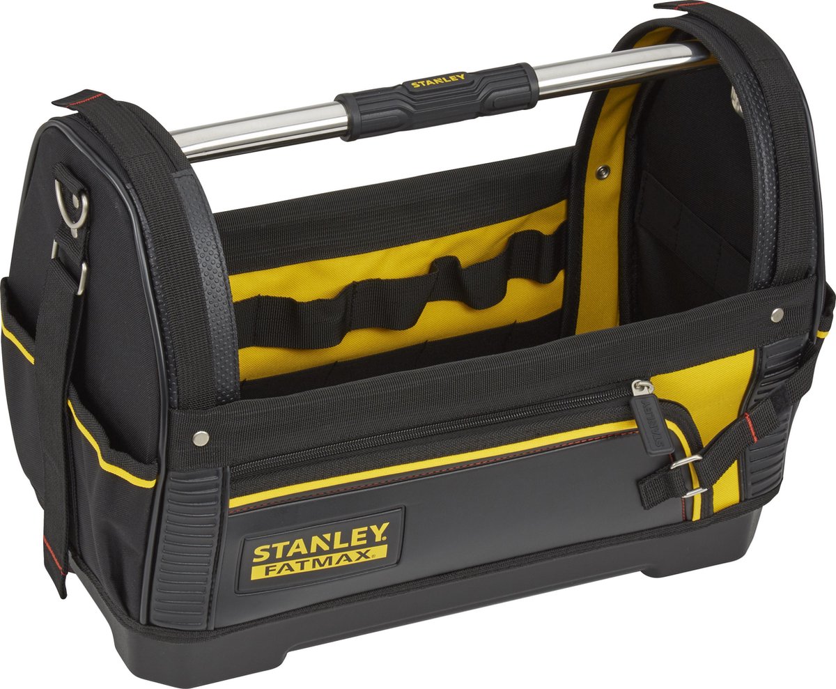 Stanley FATMAX Tragetasche, offen, Stoff/Kunststoff, 49,5 x 35 x 24 cm, Schwarz