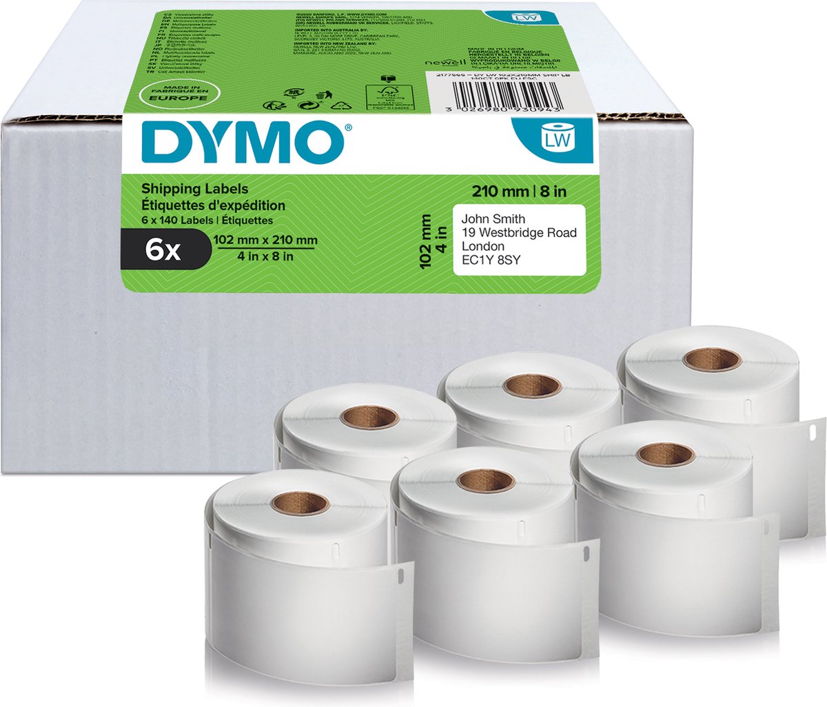 DYMO Adressetiketten LabelWriter 2177565 Authentisches Weiß