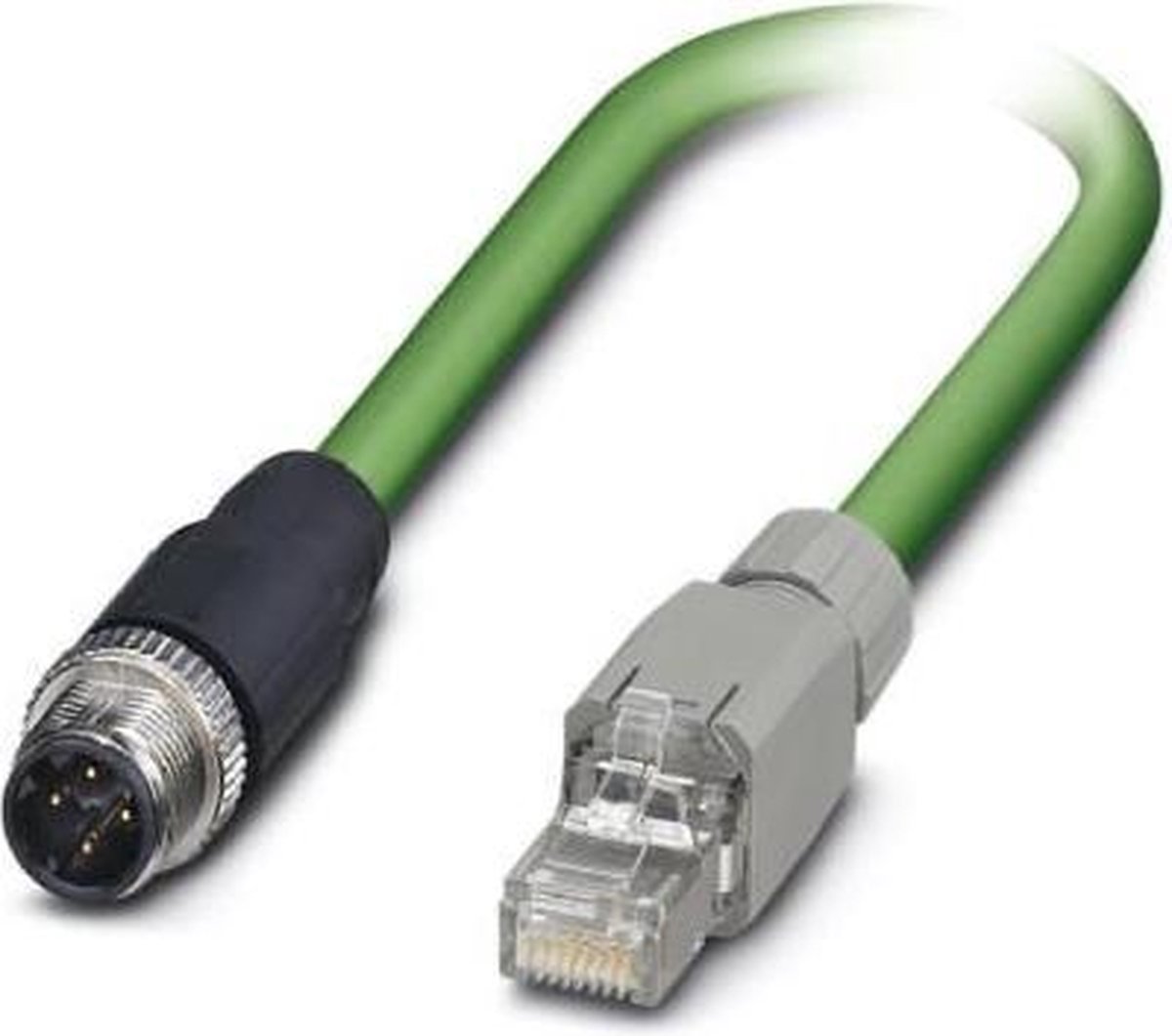 Phoenix Contact 1403496 M12 / RJ45 Patchkabel CAT 5e SF/UTP 3.00 m Grün Flammwidrig 1 St.