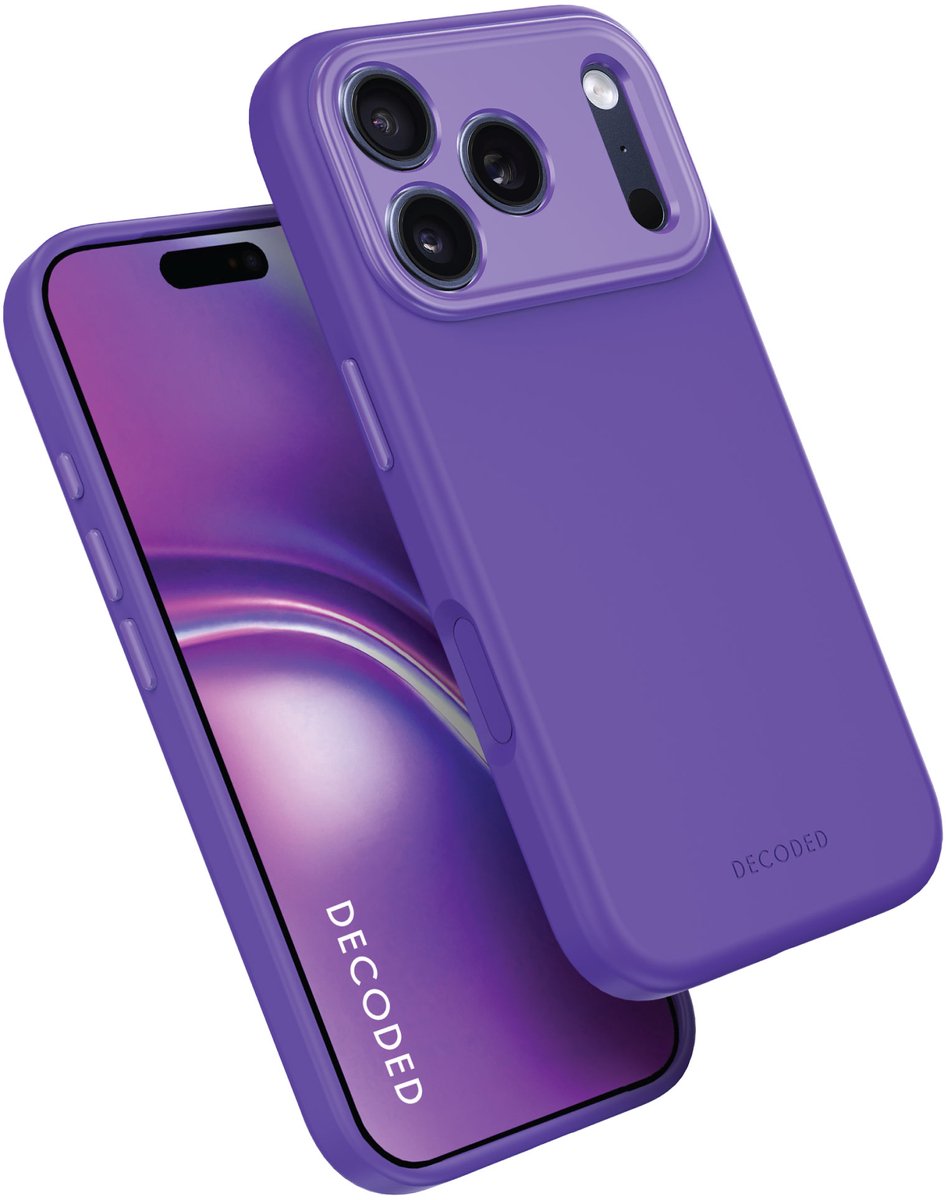 Decoded Decoded AntiMicrobial Silicone Backcover Backcover Apple iPhone 17 Pro Future dusk D25IPO17PBCS9FK