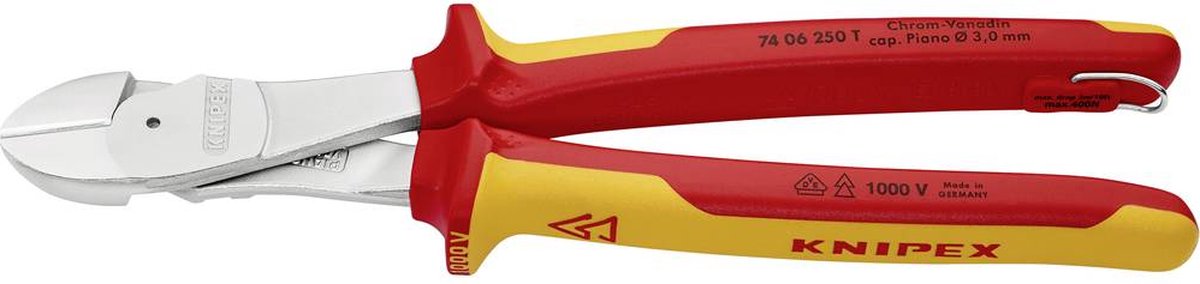 Knipex 74 06 250 T VDE Kraft-Seitenschneider 250 mm