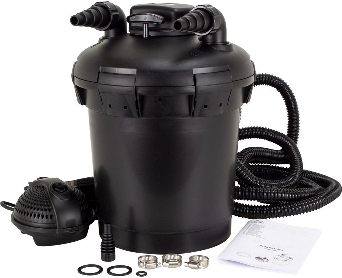 Pontec 57147 Pondopress 15000 Druckfilter mit UVC-Klärgerät 2500 l/h