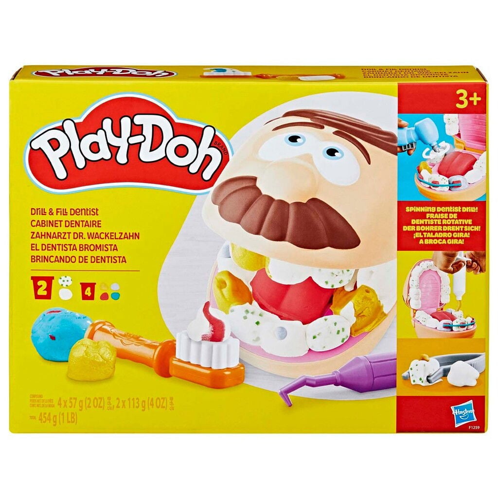 Kreativset mit Zubehör und farbigen Zähnen, Der Zahnarzt, Play-Doh