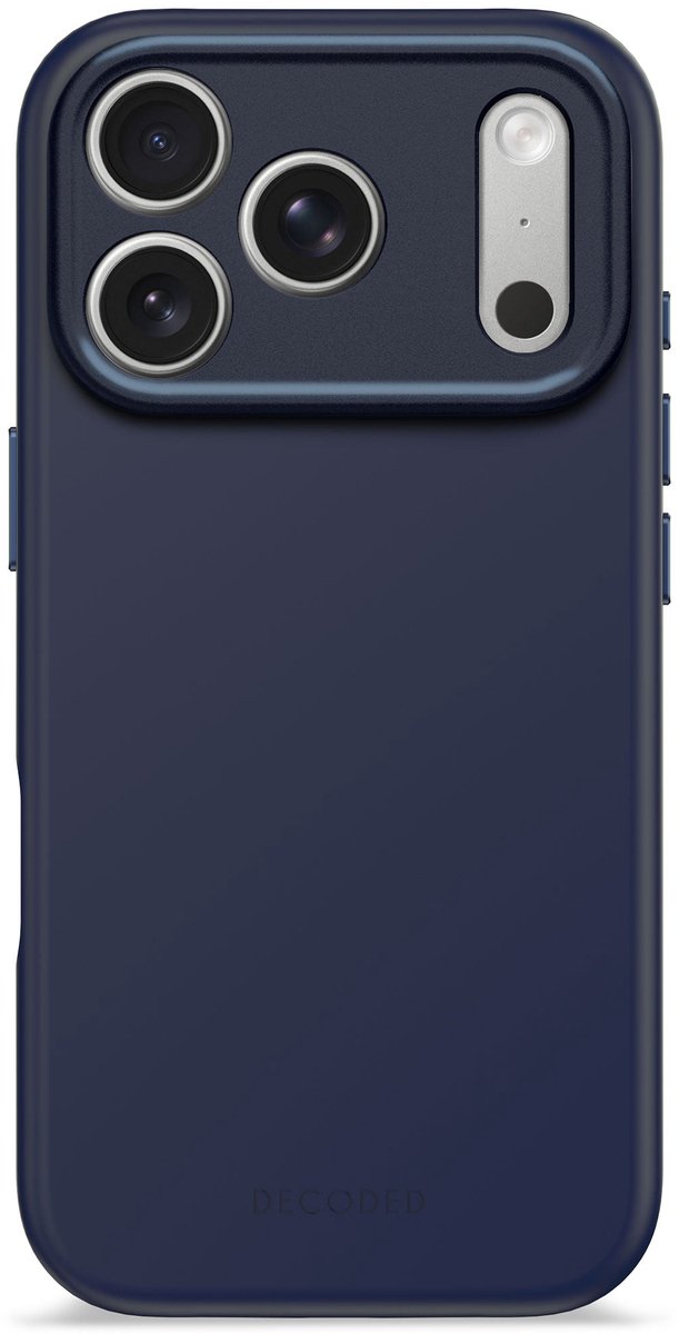 Decoded AntiMicrobial Silicone Backcover iPhone 17 Pro Navy D25IPO17PBCS9TY