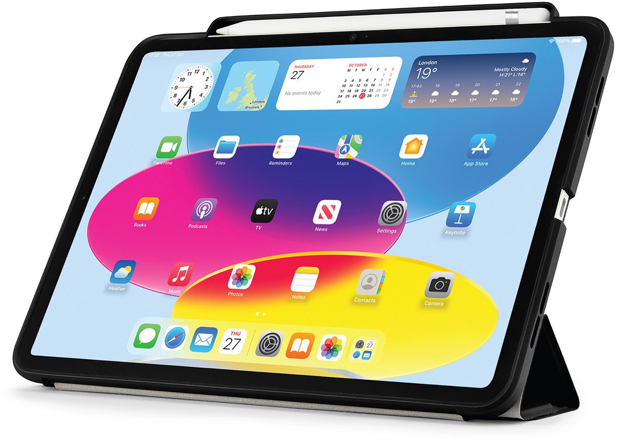 Pipetto Origami No3 iPad Cover / Tasche 27,7 cm (10,9) Schwarz