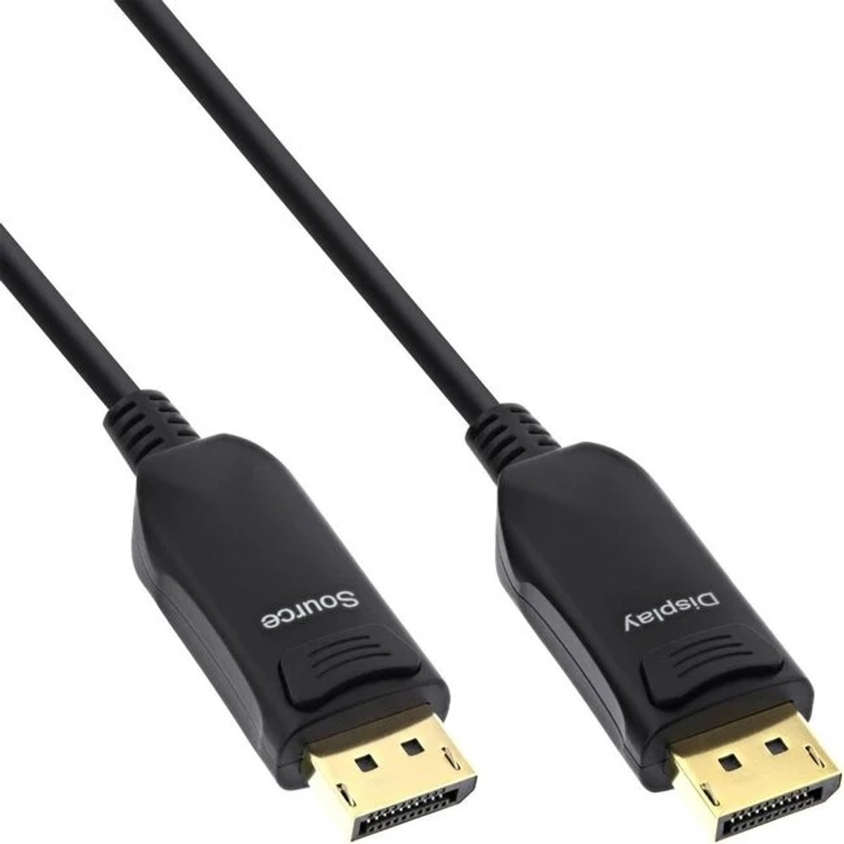 Maxtrack DisplayPort / Glasfaser Anschlusskabel DisplayPort Stecker, DisplayPort Stecker 20.00 m Schwarz C 509-20 ML 8K UHD DisplayPort-Kabel