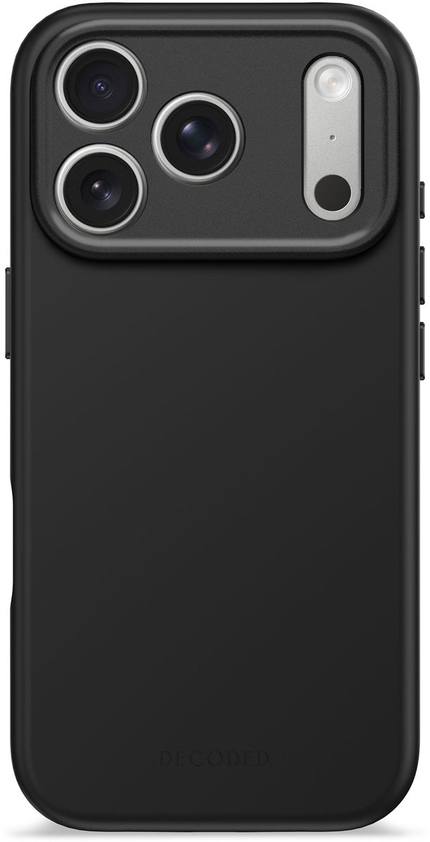 Decoded AntiMicrobial Silicone Backcover iPhone 17 Pro Schwarz D25IPO17PBCS9PK