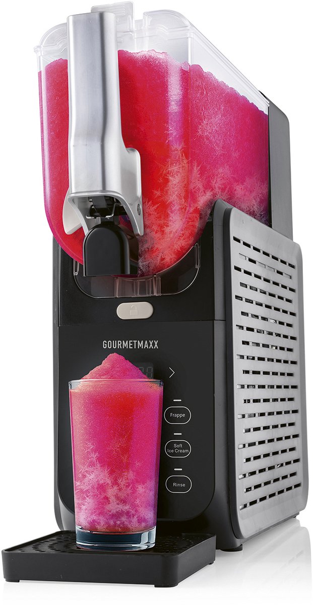 GourmetMaxx GOURMETmaxx Slushy Ice Maker 200W schwarz/grau Slush/Slushy Maschine 2.8 l