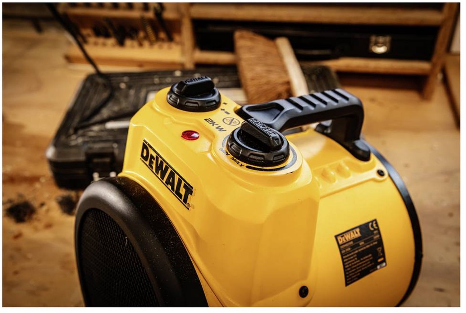 DEWALT DXJHXA0002E Heizgerät 25 m² Gelb/Schwarz