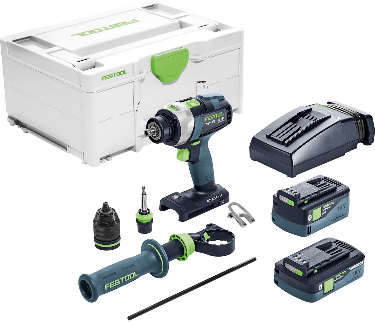 Festool TPC 18/4 5,0/4,0 I-Plus 577651 Akku-Schlagbohrschrauber 18 V 4 Ah, 5 Ah