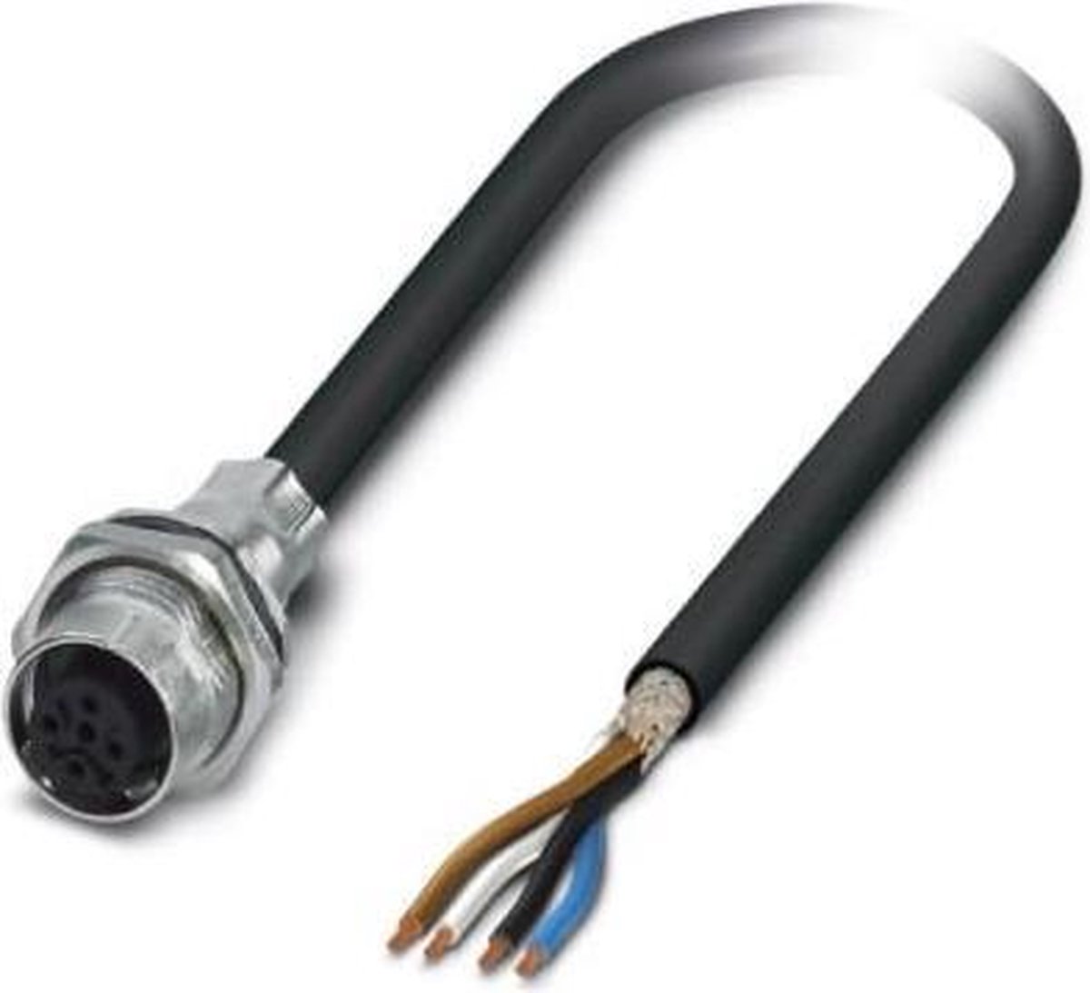 Phoenix Contact 1419302 Sensor-/Aktor-Einbausteckverbinder M12 Buchse, Einbau 1.00 m Polzahl Sensoren: 4 1 St.