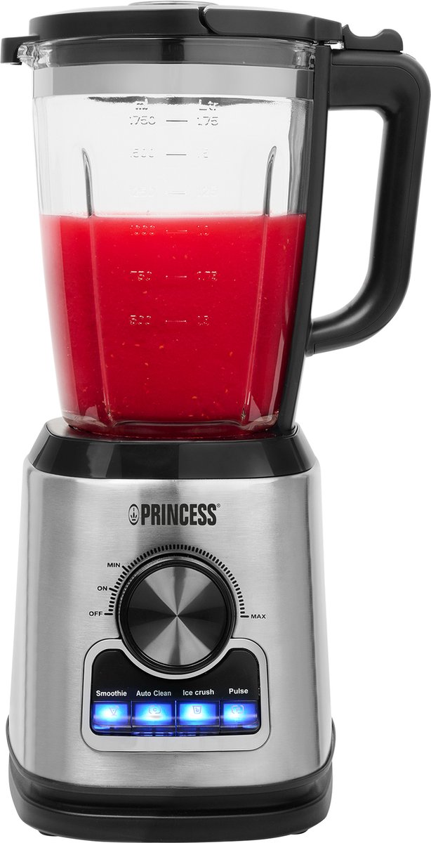Princess Blender Solid Pro Standmixer 1400 W Edelstahl, Schwarz