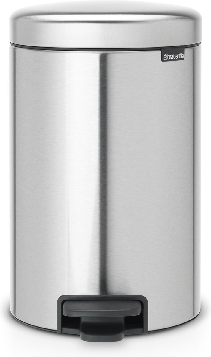 Brabantia Edelstahl Treteimer 12 L 25,1 (B) x 33,8 (T) x 41,1 (H) cm Silber