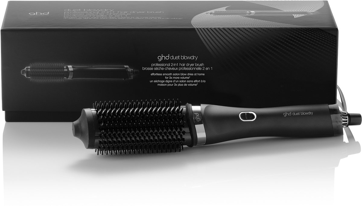 ghd Duet Blow Dry - 2-in-1 Hair Dryer Brush Black
