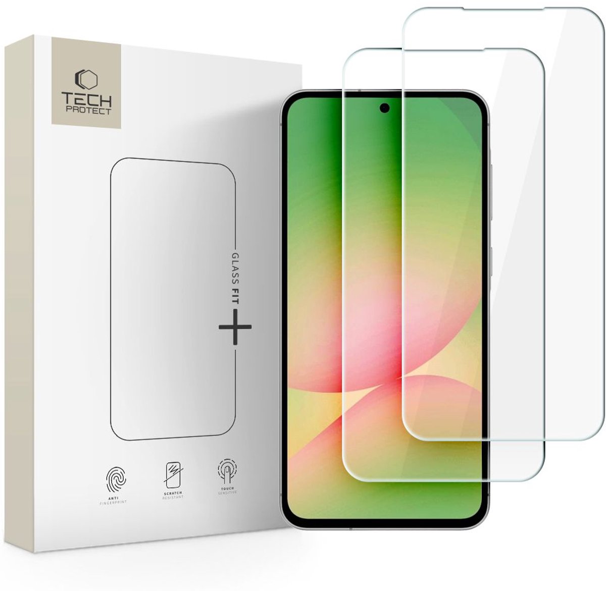 Tech-Protect Glass Fit+ 2-Pack Tempered Glass for Samsung Galaxy A37 / A57 5G