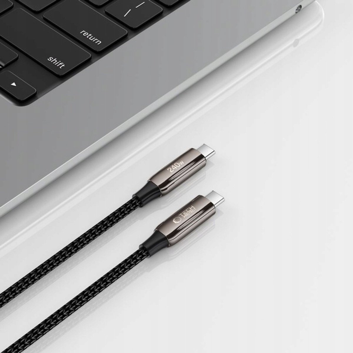 Tech-Protect UB10T Ultraboost USB-C PD240W/QC4.0 Cable 100 cm - Black