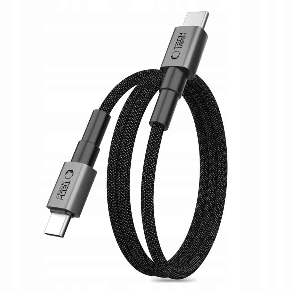 Tech-Protect Ultraboost DNA MagTwist USB-C PD Cable 100W / 5A 100 cm - Gray