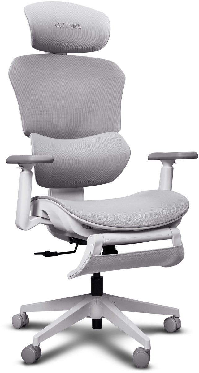 Trust GXT 725W Rivara Ergonomic mesh gaming chair - White