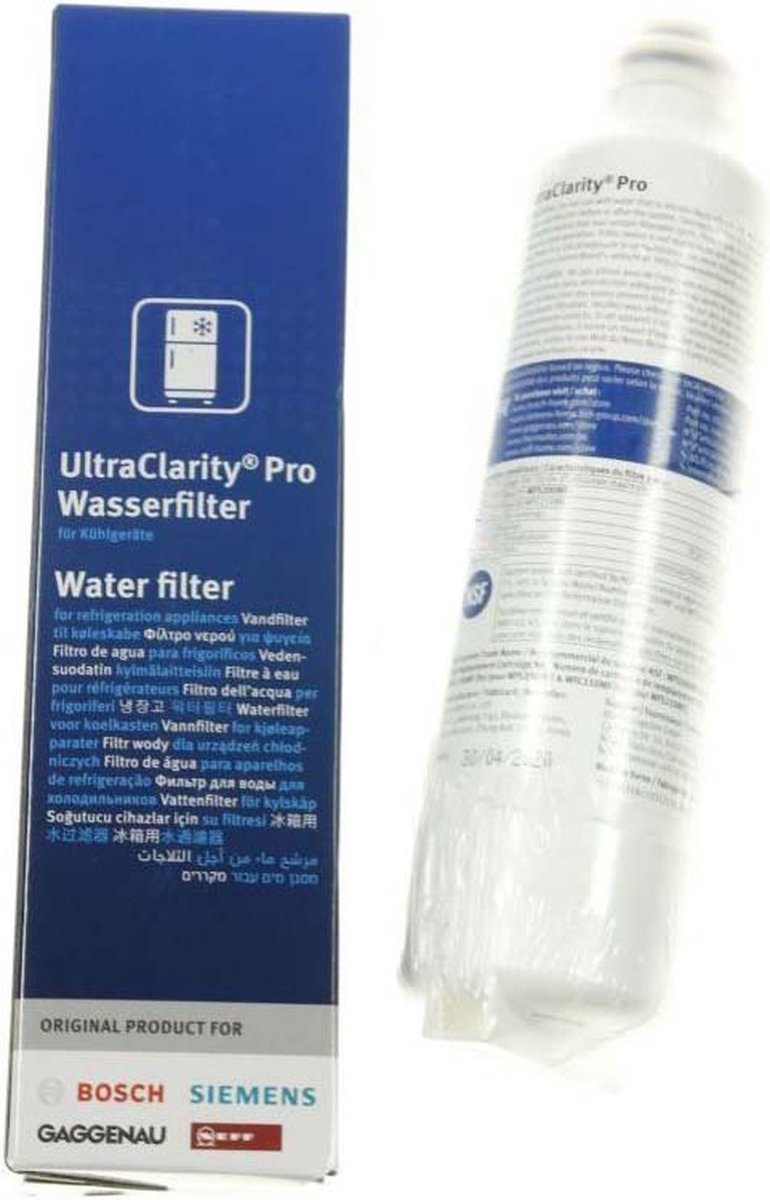 Filtro de água UltraClarity Pro para frigorífico Bosch Siemens Balay 11032518