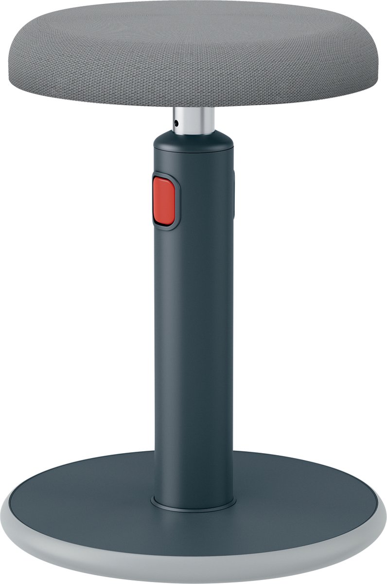 Leitz Ergo Cosy Aktiv Sitz-Stehhocker 6518 Mit verstellbarem Sitz 46 - 79 cm Bis zu 110 kg Grau