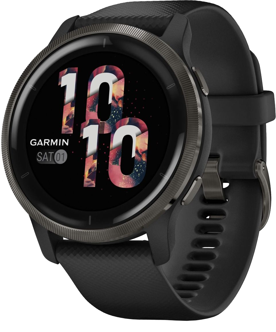 Venu 2 45mm slate Edelstahl Armband schwarz