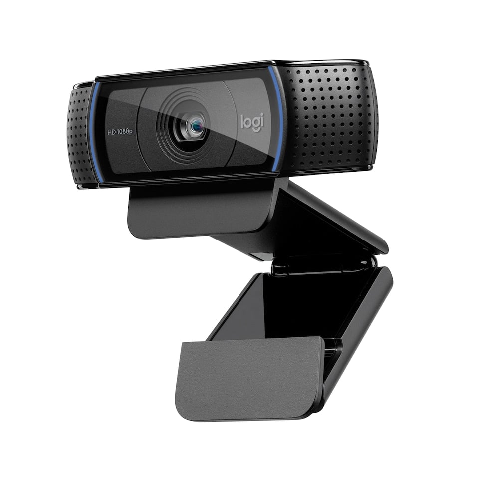 Logitech - C920 HD Pro Webcam USB - Schwarz
