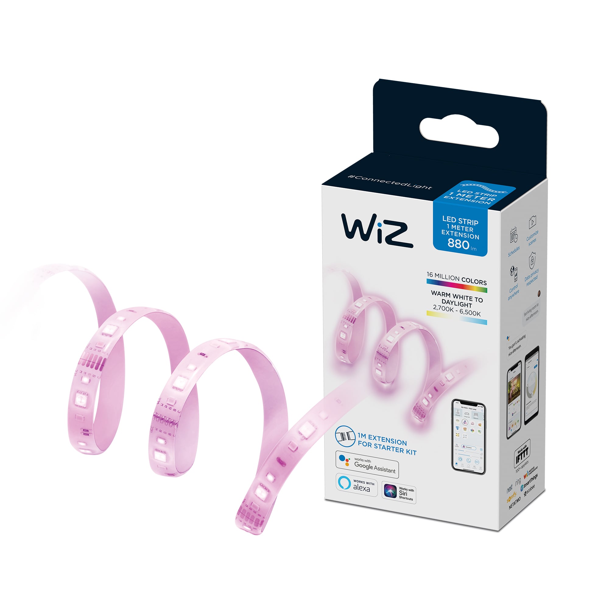 WiZ - Wi-Fi LED-Streifen 1M 880lm Erweiterung EU