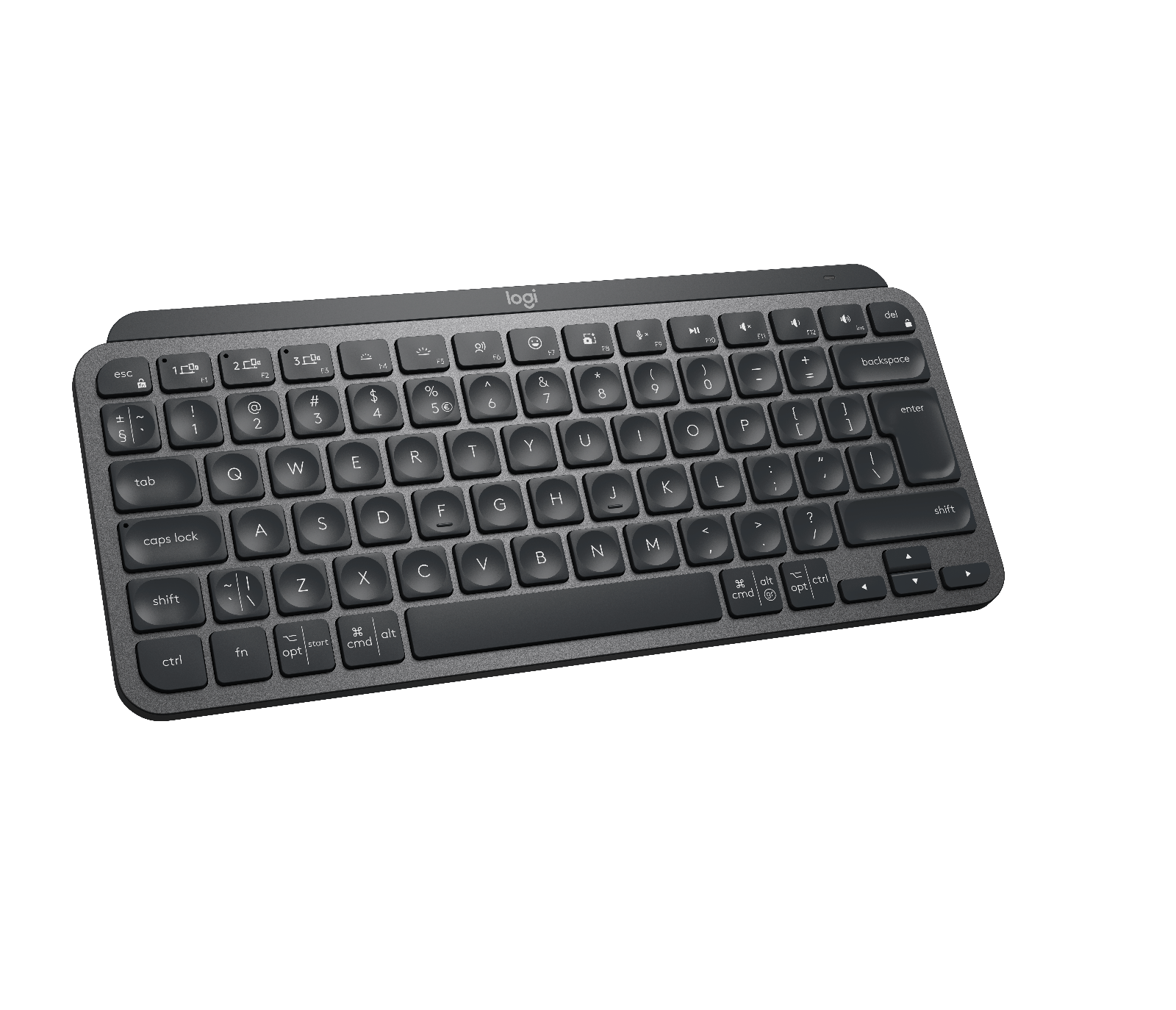MX Keys Mini Minimalistische kabellose Tastatur mit Tastenbeleuchtung - Grafit US International (Qwerty) Two Year Extended Warranty