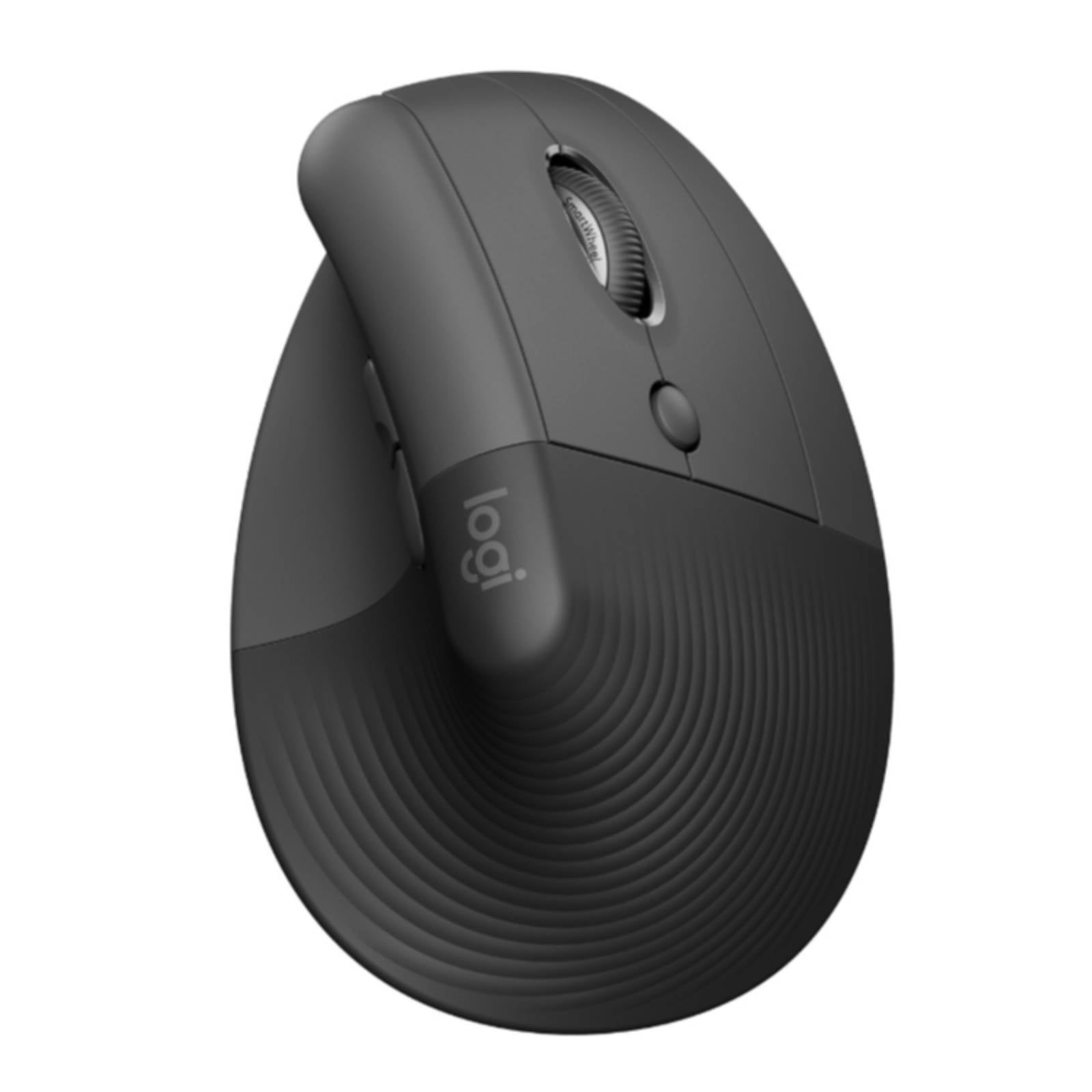 Logitech - Lift Right Vertical Ergonomic Mouse, Graphite/Black