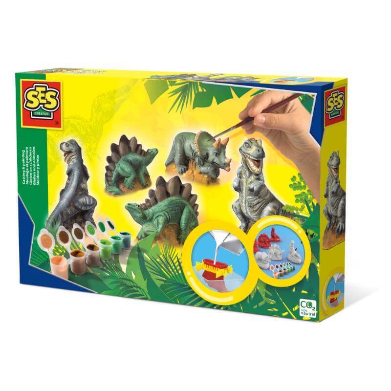 Dinosaurier Knet- und Malset, +5 Jahre, SES Creative